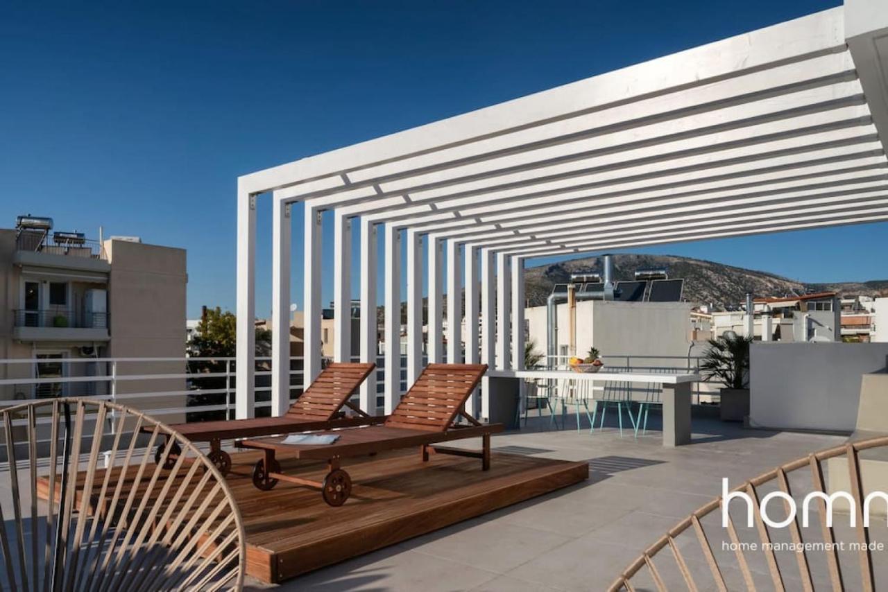 Brand New Homm Penthouse In Ano Glyfada, Dilou Apartment Athena Bagian luar foto