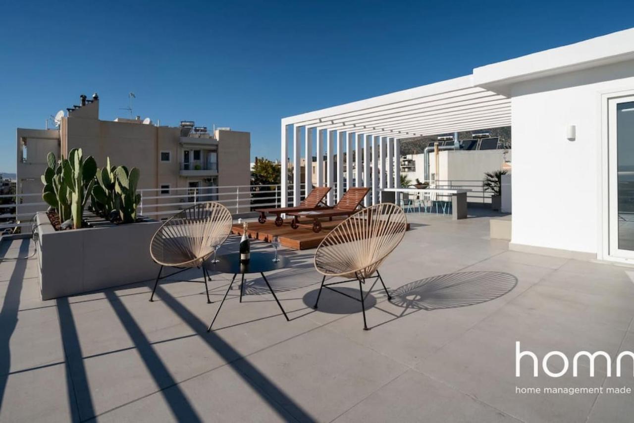 Brand New Homm Penthouse In Ano Glyfada, Dilou Apartment Athena Bagian luar foto