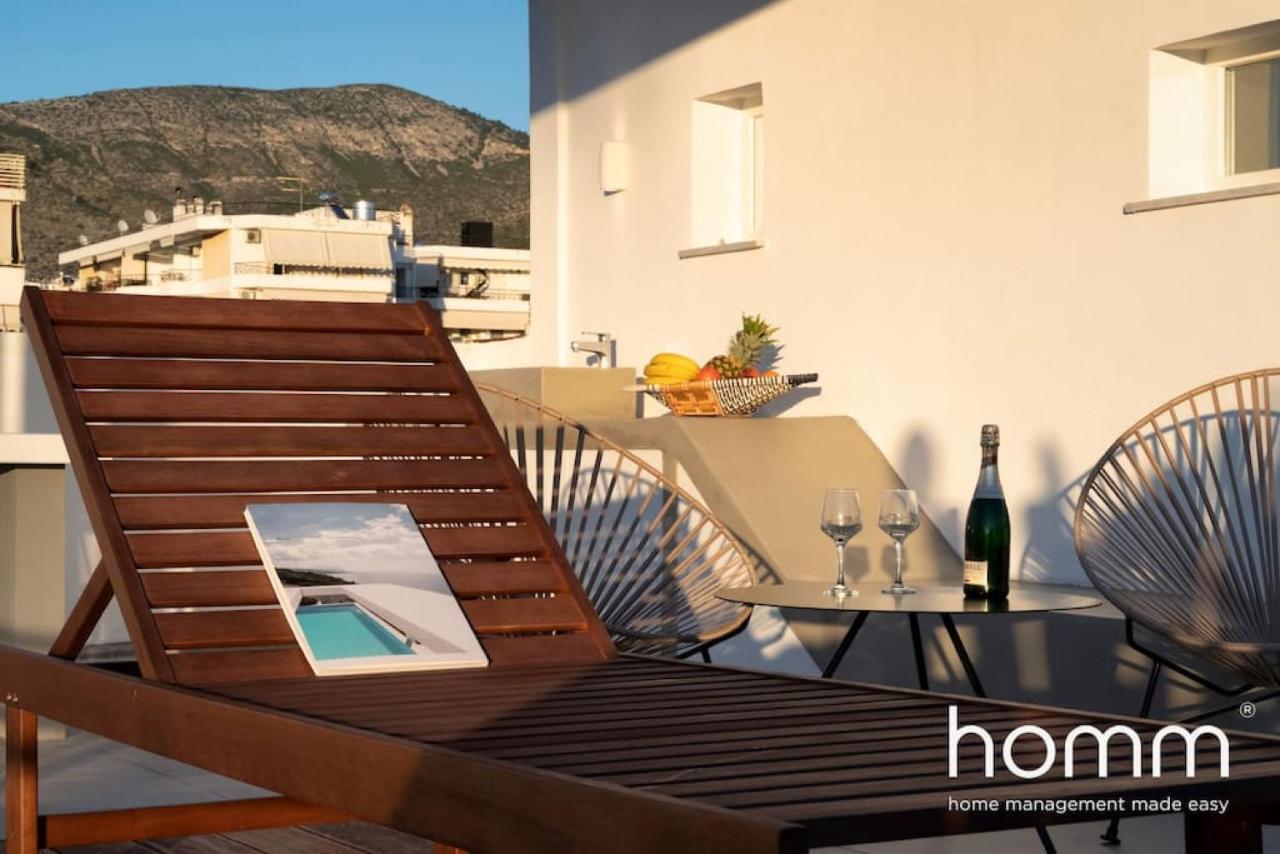 Brand New Homm Penthouse In Ano Glyfada, Dilou Apartment Athena Bagian luar foto